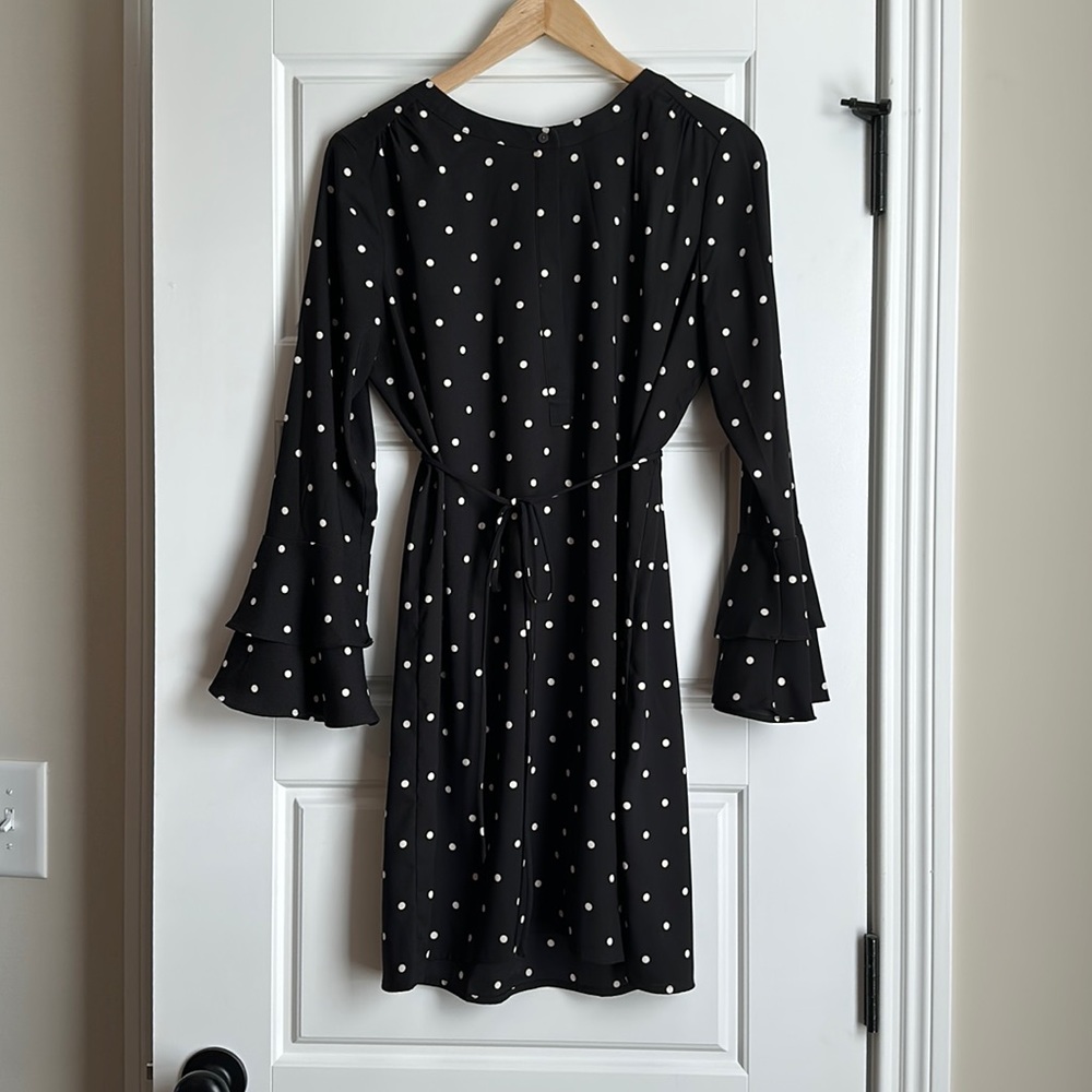 Loft, black and white dress